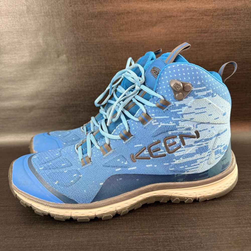 Keen Terradora EVO Mid Womens size 8 Blue Hiking‎ Trail Waterproof Boots 1021183